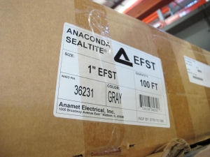 LOT TO INCLUDE: (3 PALLET) MISC. HOSING AND TUBING, PIG TAIL LEADS, ANACONDA 2" SEALING, FLEXIBLE TUBING . LOADING & HANDLING FEE $15-4546